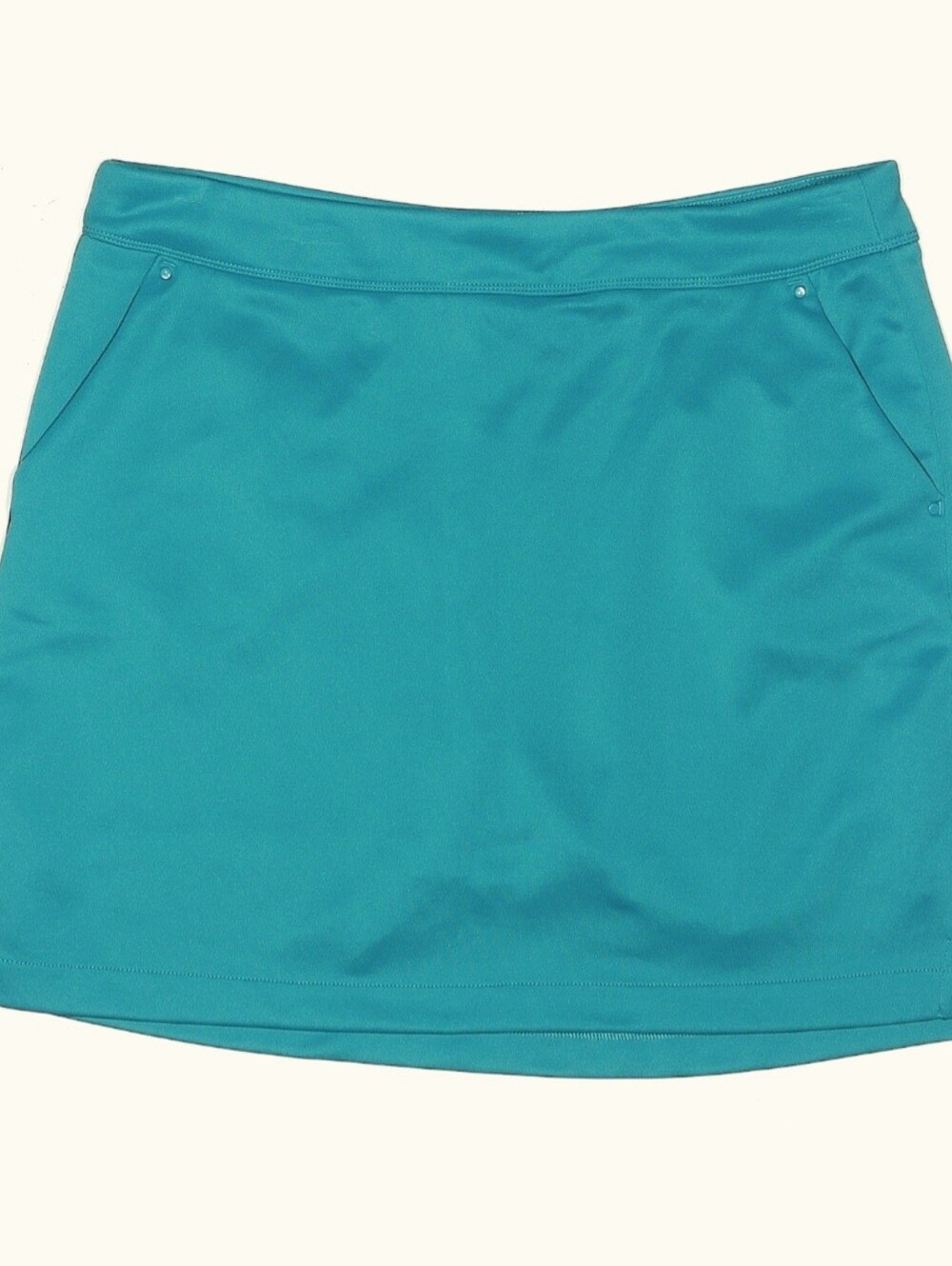 Greg Norman Turquoise Teal Pull On Skort w/attached shorties.  Size Large.  EUC!